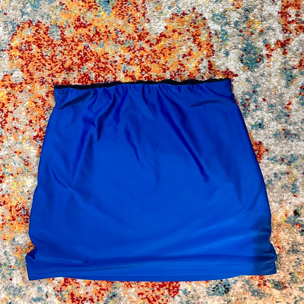Cute Electric Blue Mini Skirt